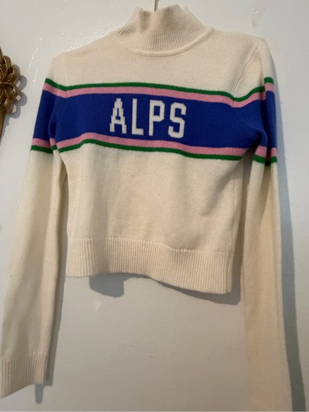 ALPS Après Ski Sweater Small | Aspen St. Moritz Chalet Knit Pullover